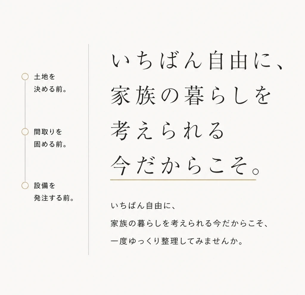 決める前に