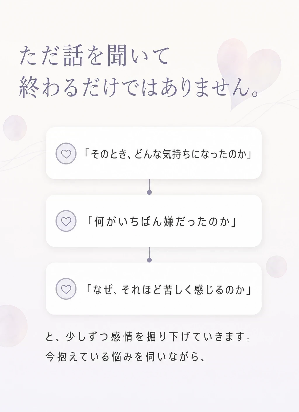 10 ただ話を聞くだけではありません